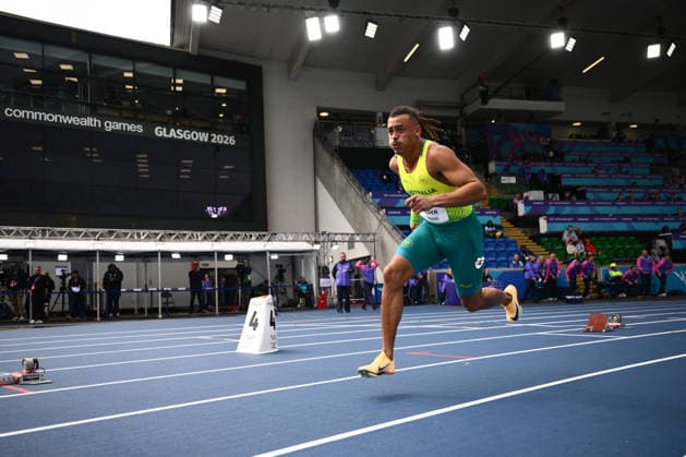 COM26 ATHLETICS, Reece Holder of Australia competes in the Men s 400m Heats during the Glasgow 2026 Commonwealth Games at Scotstoun Stadium in Glasgow, Scotland, Tuesday, July 28, 2026. ( NO ARCHIVING, EDITORIAL USE ONLY Glasgow United Kingdom  Copyright: xJOELxCARRETTx 20260728191932567061
