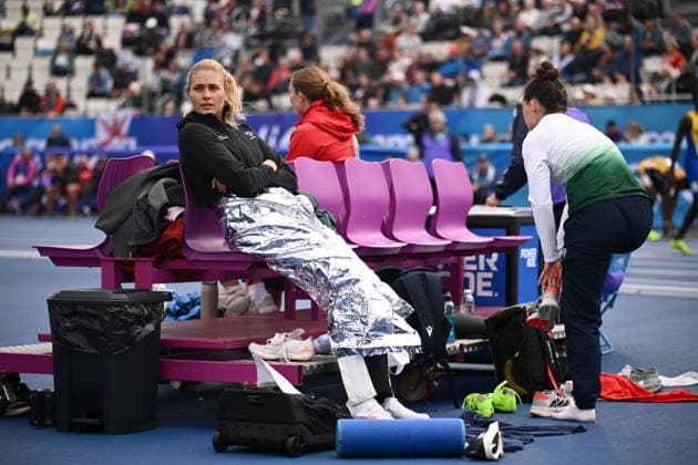 COM26 ATHLETICS, Maddie Wilson of New Zealand competes in the Women s Heptathlon High Jump during the Glasgow 2026 Commonwealth Games at Scotstoun Stadium in Glasgow, Scotland, Tuesday, July 28, 2026. ( NO ARCHIVING, EDITORIAL USE ONLY Glasgow United Kingdom  Copyright: xJOELxCARRETTx 20260728181481811096