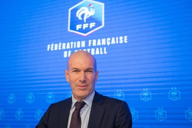 press conference, PK, Pressekonferenz to present Zinedine Zidane as the new coach of France Football national team, Nationalteam - Paris AJ Former French international football player Zinedine Zidane during a press conference to present him as the new head coach of France national football team at the French Football Federation headquarters (FFF) in Paris, France on July 28, 2026. The former France playmaker, who won the 1998 World Cup and the 2000 European Championship, EM, Europameisterschaft as a player, has been appointed head coach of the French national team, succeeding Didier Deschamps, the French Football Federation (FFF) announced. Zidane takes over from his former teammate Deschamps, who had been in charge since 2012; Deschamps tenure ended with a fourth-place finish at the 2026 World Cup, following a title win in 2018 and a final appearance in 2022. Photo by Alexis Jumeau ABACAPRESS.COM Paris France  Copyright: xJumeauxAlexis ABACAx