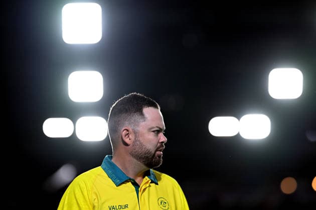 COM26 BOWLS, Aaron Wilson of Australia competes in his bronze medal lawn bowls match at the Glasgow 2026 Commonwealth Games at SEC Centre Hall 3 in Glasgow, Scotland, Tuesday, July 28, 2026. ( NO ARCHIVING, EDITORIAL USE ONLY Glasgow Scotland United Kingdom  Copyright: xDEANxLEWINSx 20260728162642263562