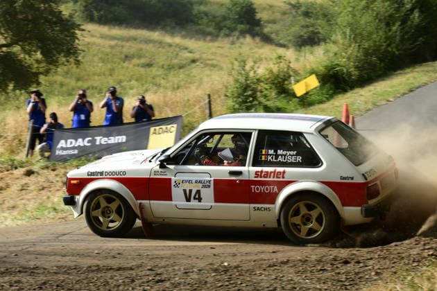 RECORD DATE NOT STATED V4 Markus Meyer (BEL) Andreas Klauser (BEL), TOYOTA Starlet kp61 GER, Motorsport, Rallye, Eifel-Rallye-Festival 2026l, Daun, Rheinland-Pfalz, Eifel, Deutschland, 25.07.2026 GER, Motorsport, Rallye, Eifel-Rallye-Festival 2026l, Daun, Rheinland-Pfalz, Eifel, Deutschland, 25.07.2026 Daun *** V4 Markus Meyer BEL Andreas Klauser BEL, TOYOTA Starlet kp61 GER, Motorsports, Rally, Eifel Rally Festival 2026l, Daun, Rhineland-Palatinate, Eifel, Germany, July 25, 2026 GER, Motorsports, Rally, Eifel Rally Festival 2026l, Daun, Rhineland-Palatinate, Eifel, Germany, July 25, 2026 Daun Copyright: xEibner-Pressefoto JuergenxAugstx EP_JAT