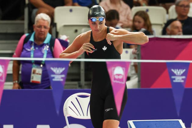 July 27, 2026, Glasgow, Scotland, Great Britain: KYLIE MASSE of Canada in the Women s 50m Backstroke Semi Final of the Commonwealth Games Glasgow 2026 at the Tollcross International Swimming Centre in Glasgow, Scotland. Glasgow Great Britain - ZUMAc179 20260727_zep_c179_407 Copyright: xMickaelxChavetx