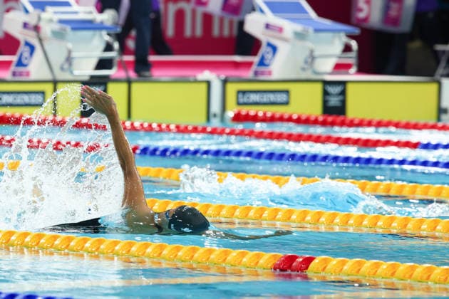 July 27, 2026, Glasgow, Scotland, Great Britain: KYLIE MASSE of Canada in the Women s 50m Backstroke Semi Final of the Commonwealth Games Glasgow 2026 at the Tollcross International Swimming Centre in Glasgow, Scotland. Commowealth Games 2026: Swimming  - ZUMAc179 20260727_zep_c179_405 Copyright: xMickaelxChavetx