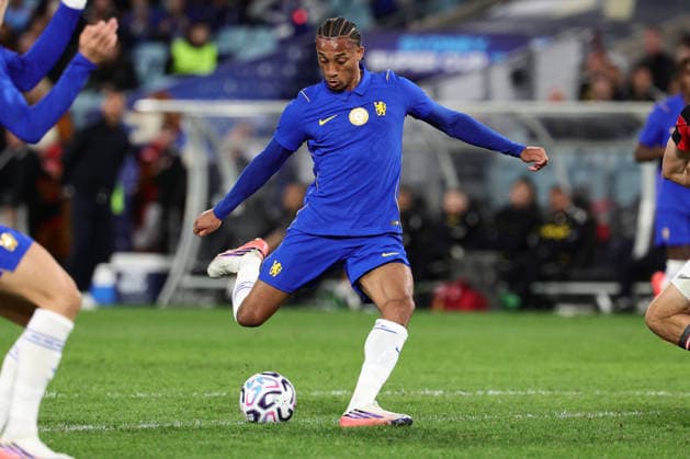 Jo‹o Pedro of Chelsea shoots and scores during the match between Chelsea F.C. and Western Sydney Wanderers, Sydney Super Cup friendly at Accor Stadium, Sydney on 28 July 2026. Copyright: xPeterxDovganx 45290190