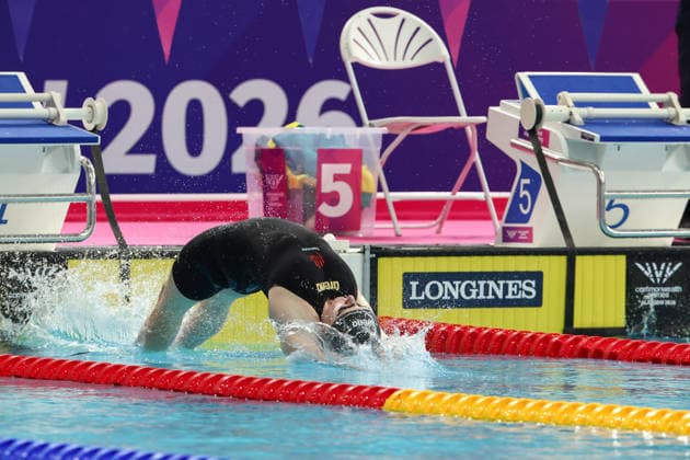 July 27, 2026, Glasgow, Scotland, Great Britain: DANIELLE HILL of Northern Ireland in the Women s 50m Backstroke Semi Final of the Commonwealth Games Glasgow 2026 at the Tollcross International Swimming Centre in Glasgow, Scotland. Glasgow Great Britain - ZUMAc179 20260727_zep_c179_417 Copyright: xMickaelxChavetx