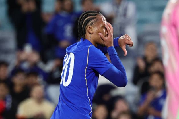 Jo‹o Pedro of Chelsea scores and celebrates during the match between Chelsea F.C. and Western Sydney Wanderers, Sydney Super Cup friendly at Accor Stadium, Sydney on 28 July 2026. Copyright: xPeterxDovganx 45290193