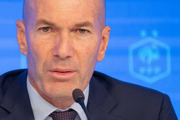 press conference, PK, Pressekonferenz to present Zinedine Zidane as the new coach of France Football national team, Nationalteam - Paris Former French international football player Zinedine Zidane during a press conference to present him as the new head coach of France national football team at the French Football Federation headquarters (FFF) in Paris, France on July 28, 2026. The former France playmaker, who won the 1998 World Cup and the 2000 European Championship, EM, Europameisterschaft as a player, has been appointed head coach of the French national team, succeeding Didier Deschamps, the French Football Federation (FFF) announced. Zidane takes over from his former teammate Deschamps, who had been in charge since 2012; Deschamps tenure ended with a fourth-place finish at the 2026 World Cup, following a title win in 2018 and a final appearance in 2022. Photo by Alexis Jumeau ABACAPRESS.COM Paris France  Copyright: xJumeauxAlexis ABACAx