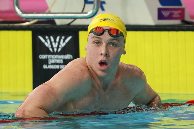 July 27, 2026, Glasgow, Scotland, Great Britain: SAM SHORT of Australia reacts to winning the Swimming Men s 800m Freestyle Final of the Commonwealth Games Glasgow 2026 at the Tollcross International Swimming Centre in Glasgow, Scotland. Glasgow Great Britain - ZUMAc179 20260727_zep_c179_424 Copyright: xMickaelxChavetx