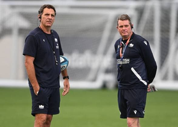 The Oriam, Edinburgh. New Attack Coach Tim Sampson with Head Coach Sean Everitt Edinburgh Rugby Training and press conference, PK, Pressekonferenz Rugby Union, Oriam, Edinburgh, Scotland, UK - 28 Jul 2026Edinburgh Hive Stadium United Kingdom  Copyright: xNeilxHanna Shutterstockx 17017414bd
