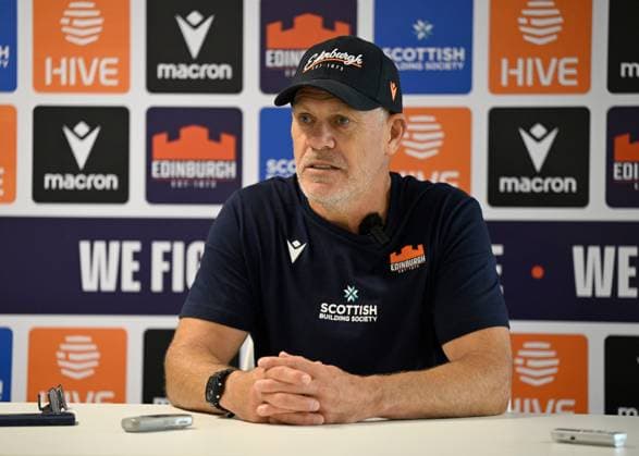 The Oriam, Edinburgh. Edinburgh Rugby Defence Coach Brad Davis during his press conference, PK, Pressekonferenz Edinburgh Rugby Training and Press Conference, Rugby Union, Oriam, Edinburgh, Scotland, UK - 28 Jul 2026Edinburgh Hive Stadium United Kingdom  Copyright: xNeilxHanna Shutterstockx 17017414az