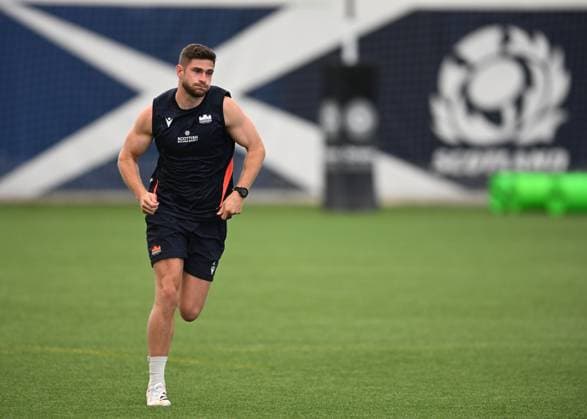 The Oriam, Edinburgh. Edinburgh new signing James Grayson during the session Edinburgh Rugby Training and press conference, PK, Pressekonferenz Rugby Union, Oriam, Edinburgh, Scotland, UK - 28 Jul 2026Edinburgh Hive Stadium United Kingdom  Copyright: xNeilxHanna Shutterstockx 17017414as