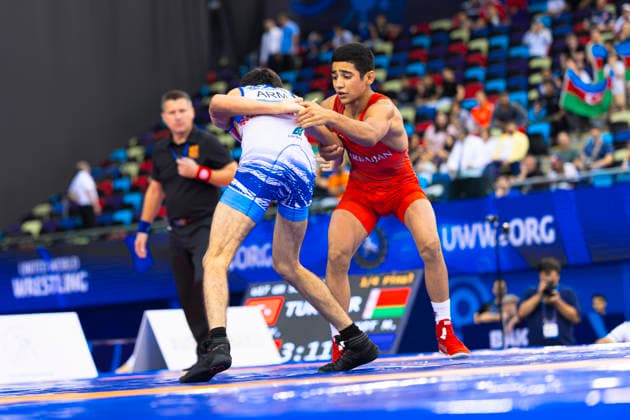 U17, U 17 Wrestling World Championships 51kg GR - Abdurrahman Huseynli (AZE) df. Gevorg Harutyunyan (ARM) *** U17 Wrestling World Championships, 51 kg Greco-Roman: Abdurrahman Huseynli (AZE) defeated Gevorg Harutyunyan (ARM)