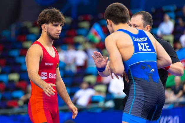 U17, U 17 Wrestling World Championships 60kg GR - Elmir Charkazov (AZE) df. Christiano Liebzeit (GER) *** U17 Wrestling World Championships, 60 kg Greco-Roman: Elmir Charkazov (AZE) def. Christiano Liebzeit (GER)