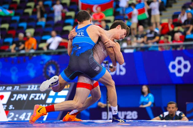 U17, U 17 Wrestling World Championships 71kg GR - Nadir Hasanov (AZE) df. Mahdi Azizboev (TJK) *** U17 Wrestling World Championships, 71 kg, Greco-Roman: Nadir Hasanov (AZE) def. Mahdi Azizboev (TJK)