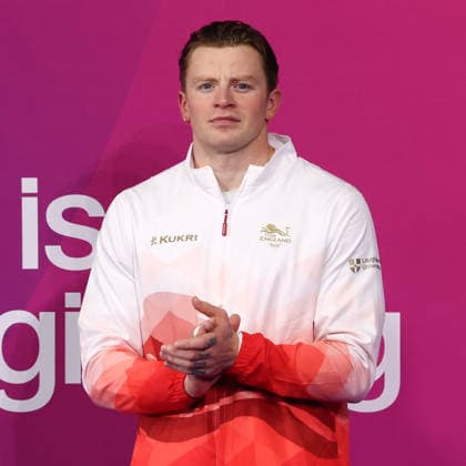 July 27, 2026, Glasgow, Scotland, Great Britain: ADAM RAMSAY-PEATY of England poses with the bronze medal during the Swimming Men s 50m Breaststroke Medal Ceremony of the Commonwealth Games Glasgow 2026 at the Tollcross International Swimming Centre in Glasgow, Scotland. Commowealth Games 2026: Swimming  - ZUMAc179 20260727_zep_c179_507 Copyright: xMickaelxChavetx