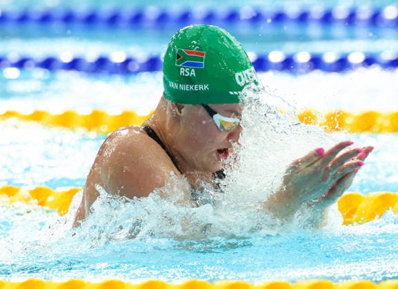 July 27, 2026, Glasgow, Scotland, Great Britain: LARA VAN NIEKERK of South Africa in the Swimming Women s 50m Breaststroke Semi Final of the Commonwealth Games Glasgow 2026 at the Tollcross International Swimming Centre in Glasgow, Scotland. Glasgow Great Britain - ZUMAc179 20260727_zep_c179_529 Copyright: xMickaelxChavetx
