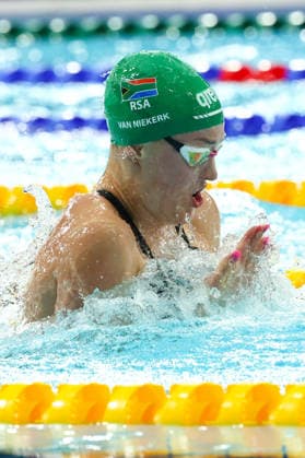 July 27, 2026, Glasgow, Scotland, Great Britain: LARA VAN NIEKERK of South Africa in the Swimming Women s 50m Breaststroke Semi Final of the Commonwealth Games Glasgow 2026 at the Tollcross International Swimming Centre in Glasgow, Scotland. Glasgow Great Britain - ZUMAc179 20260727_zep_c179_528 Copyright: xMickaelxChavetx