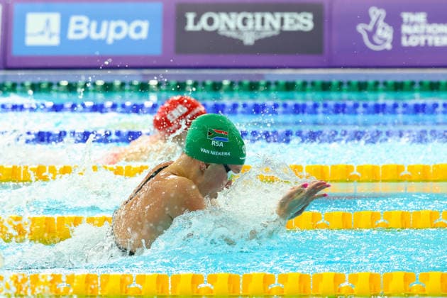July 27, 2026, Glasgow, Scotland, Great Britain: LARA VAN NIEKERK of South Africa in the Swimming Women s 50m Breaststroke Semi Final of the Commonwealth Games Glasgow 2026 at the Tollcross International Swimming Centre in Glasgow, Scotland. Commowealth Games 2026: Swimming  - ZUMAc179 20260727_zep_c179_525 Copyright: xMickaelxChavetx