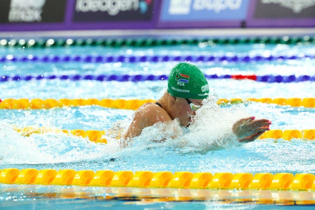 July 27, 2026, Glasgow, Scotland, Great Britain: LARA VAN NIEKERK of South Africa in the Swimming Women s 50m Breaststroke Semi Final of the Commonwealth Games Glasgow 2026 at the Tollcross International Swimming Centre in Glasgow, Scotland. Commowealth Games 2026: Swimming  - ZUMAc179 20260727_zep_c179_527 Copyright: xMickaelxChavetx
