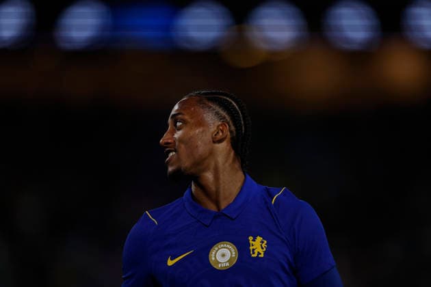 SOCCER CHELSEA WANDERERS, Joao Pedro of Chelsea celebrates a goal during the Sydney Super Cup match between Chelsea FC and the Western Sydney Wanderers FC at Accor Stadium in Sydney, Tuesday, July 28, 2026. ( NO ARCHIVING, EDITORIAL USE ONLY SYDNEY NEW SOUTH WALES AUSTRALIA  Copyright: xMARKxEVANSx 20260728183756217310