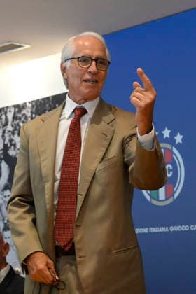 Giovanni Malago™ during the FIGC Federal Council at the headquarters in Via Allegri Rome, Italy - Tuesday, July 28, 2026. Sports - Football.  Copyright: xFabrizioxCorradetti LaPressex