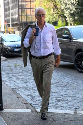 Giovanni Malago™ arrives at the FIGC headquarters in Via Allegri for the Federal Council Rome, Italy - Tuesday, July 28, 2026. Sports - Football.  Copyright: xFabrizioxCorradetti LaPressex