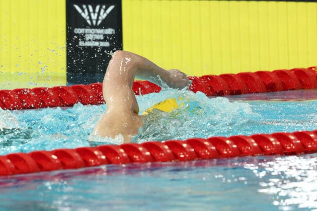 July 27, 2026, Glasgow, Scotland, Great Britain: MOLLIE O CALLAGHAN of Australia takes the last relay in the Swimming Women s 4x200m Freestyle Relay Final of the Commonwealth Games Glasgow 2026 at the Tollcross International Swimming Centre in Glasgow, Scotland. Glasgow Great Britain - ZUMAc179 20260727_zep_c179_567 Copyright: xMickaelxChavetx