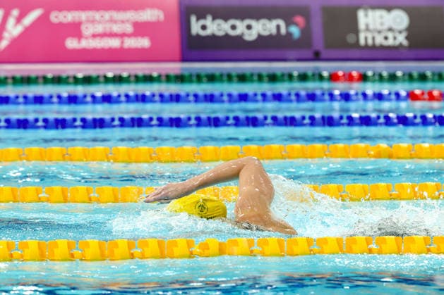 July 27, 2026, Glasgow, Scotland, Great Britain: MOLLIE O CALLAGHAN of Australia takes the last relay in the Swimming Women s 4x200m Freestyle Relay Final of the Commonwealth Games Glasgow 2026 at the Tollcross International Swimming Centre in Glasgow, Scotland. Commowealth Games 2026: Swimming  - ZUMAc179 20260727_zep_c179_564 Copyright: xMickaelxChavetx