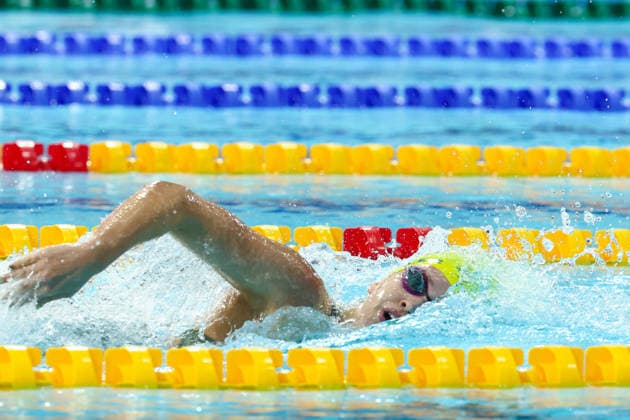 July 27, 2026, Glasgow, Scotland, Great Britain: INEZ MILLER of Team Australia in the Swimming Women s 4x200m Freestyle Relay Final of the Commonwealth Games Glasgow 2026 at the Tollcross International Swimming Centre in Glasgow, Scotland. Commowealth Games 2026: Swimming  - ZUMAc179 20260727_zep_c179_573 Copyright: xMickaelxChavetx