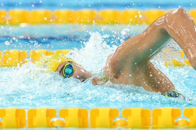 July 27, 2026, Glasgow, Scotland, Great Britain: HANNAH CASEY of Team Australia in the Swimming Women s 4x200m Freestyle Relay Final of the Commonwealth Games Glasgow 2026 at the Tollcross International Swimming Centre in Glasgow, Scotland. Commowealth Games 2026: Swimming  - ZUMAc179 20260727_zep_c179_582 Copyright: xMickaelxChavetx