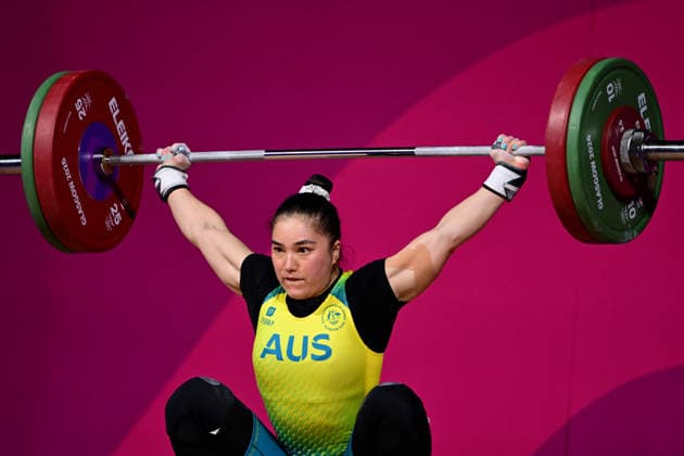COM26 WEIGHTLIFTING, Kiana Rose Elliott of Australia competes in the Women™s 63kg Weightlifting during the Glasgow 2026 Commonwealth Games at the SEC Armadillo in Glasgow, Scotland, Thursday, July 28, 2026. ( NO ARCHIVING, EDITORIAL USE ONLY Glasgow Scotland United Kingdom  Copyright: xDEANxLEWINSx 20260729127068916652