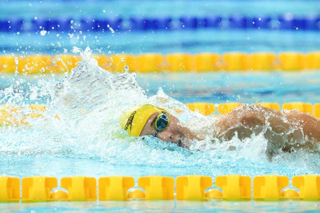 July 27, 2026, Glasgow, Scotland, Great Britain: HANNAH CASEY of Team Australia in the Swimming Women s 4x200m Freestyle Relay Final of the Commonwealth Games Glasgow 2026 at the Tollcross International Swimming Centre in Glasgow, Scotland. Glasgow Great Britain - ZUMAc179 20260727_zep_c179_584 Copyright: xMickaelxChavetx