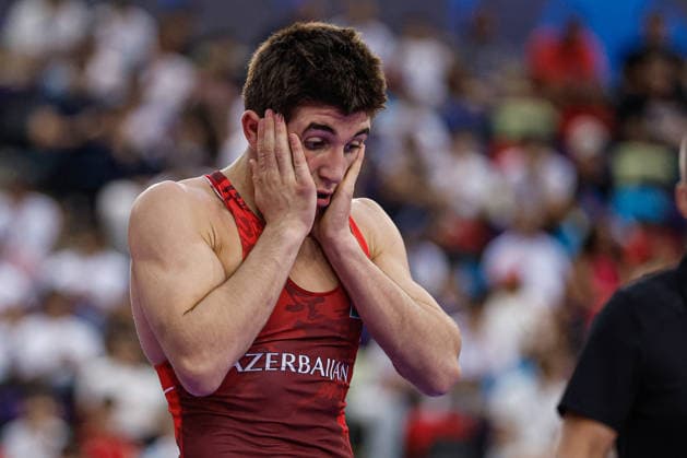 U17, U 17 Wrestling World Championships 60kg GR - Elmir Charkazov (AZE) *** U17 Wrestling World Championships, 60 kg Greco-Roman: Elmir Charkazov (AZE) Copyright: xKostadinxAndonovx UWW-U17-WC-BAKU-2026