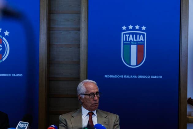 July 28, 2026, Rome, Italia, Italy: press conference, PK, Pressekonferenz by President Giovanni Malago at the end of the FIGC Federal Council, Rome 28 07 2026 Press Conference By President Giovanni Malago At The End Of The FIGC Federal Council  - ZUMAa289 20260728_zia_a289_044 Copyright: xFrancescoxFotiax xAgfx