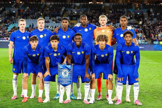 RECORD DATE NOT STATED 28th July 2026, Accor Stadium, Sydney, New South Wales, Australia; Friendly Football, Chelsea versus Western Sydney Wanderers; Chelsea FC starting eleven KevinxManning