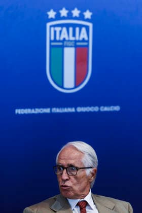 July 28, 2026, Rome, Italia, Italy: press conference, PK, Pressekonferenz by President Giovanni Malago at the end of the FIGC Federal Council, Rome 28 07 2026 Press Conference By President Giovanni Malago At The End Of The FIGC Federal Council  - ZUMAa289 20260728_zia_a289_046 Copyright: xFrancescoxFotiax xAgfx