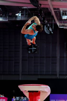 RECORD DATE NOT STATED 28th July 2026; Glasgow, Scotland; 2026 Commonwealth Games, Day Six; Mens Apparatus Final Vault - James Hardy (AUS) RogerxEvans