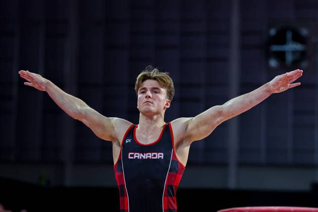 RECORD DATE NOT STATED 28th July 2026; Glasgow, Scotland; 2026 Commonwealth Games, Day Six; Mens Apparatus Final Vault - Felix Dolci (CAN) RogerxEvans
