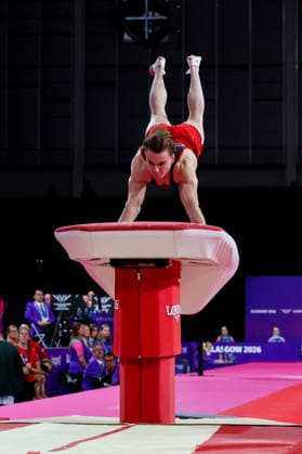 RECORD DATE NOT STATED 28th July 2026; Glasgow, Scotland; 2026 Commonwealth Games, Day Six; Mens Apparatus Final Vault - Felix Dolci (CAN) RogerxEvans