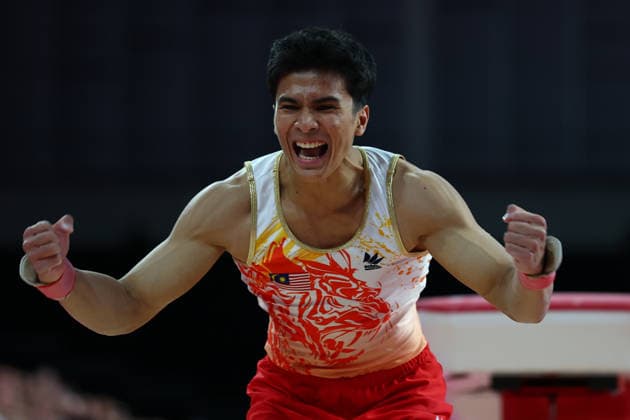 RECORD DATE NOT STATED 28th July 2026; Glasgow, Scotland; 2026 Commonwealth Games, Day Six; Mens Apparatus Final Vault - Muhammad Sharul Aimy (MAS) RogerxEvans