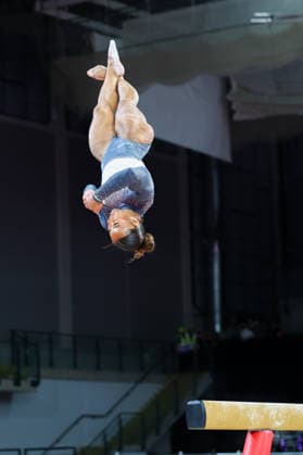 RECORD DATE NOT STATED 28th July 2026; Glasgow, Scotland; 2026 Commonwealth Games, Day Six; Womens Apparatus Final Beam - Alia Leat (ENG) RogerxEvans