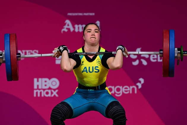 COM26 WEIGHTLIFTING, Kiana Rose Elliott of Australia competes in the Women™s 63kg Weightlifting during the Glasgow 2026 Commonwealth Games at the SEC Armadillo in Glasgow, Scotland, Thursday, July 28, 2026. ( NO ARCHIVING, EDITORIAL USE ONLY Glasgow Scotland United Kingdom  Copyright: xDEANxLEWINSx 20260729122862327471