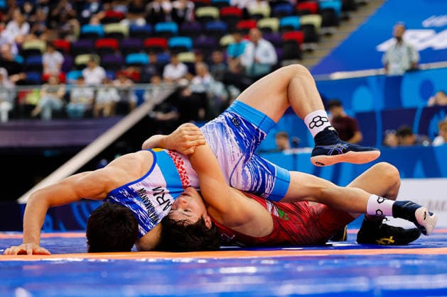 U17, U 17 Wrestling World Championships 65kg GR - Imre Juhasz (HUN) df. Vazgen Mnatsakanyan (ARM) *** U17 Wrestling World Championships, 65 kg Greco-Roman: Imre Juhasz (HUN) def. Vazgen Mnatsakanyan (ARM) Copyright: xKostadinxAndonovx UWW-U17-WC-BAKU-2026