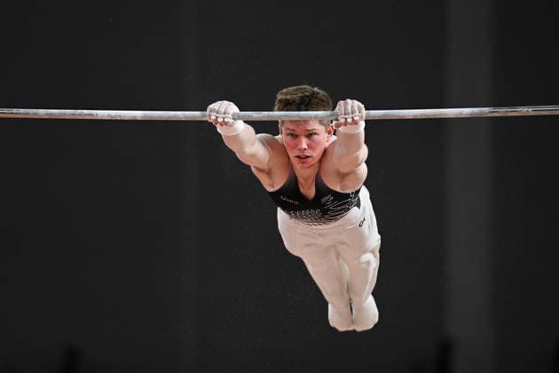 COM26 ARTISTIC GYMNASTICS, Alexander Istock of New Zealand competes in the Artistic Gymnastics Men™s Horizontal Bar Final during the Glasgow 2026 Commonwealth Games at the Glasgow International Arena in Glasgow, Scotland, Tuesday, July 28, 2026. ( NO ARCHIVING, EDITORIAL USE ONLY Glasgow Scotland United Kingdom  Copyright: xLUKASxCOCHx 20260729165105160019
