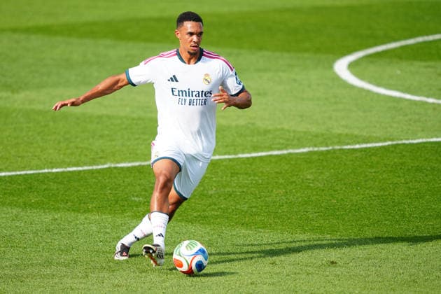 Real Madrid CF v CD LeganÃ s - Pre-Season Friendly Trent Alexander-Arnold of Real Madrid CF is seen in action during the pre-season friendly match between Real Madrid CF and CD LeganÃ s at Alfredo Di StÃ fano Stadium on July 28, 2026 in Madrid, Spain. Madrid Alfredo Di StÃ fano Stadium Madrid Spain Copyright: xGokhanxTanerx xPSxImagesxGokhanxTanerx xPSxImagesx