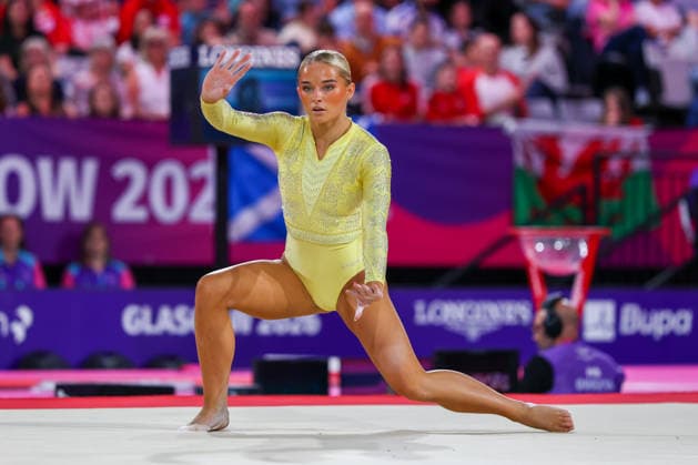 RECORD DATE NOT STATED 28th July 2026; Glasgow, Scotland; 2026 Commonwealth Games, Day Six; Womens Apparatus Final Floor, Ruby Evans (WAL) RogerxEvans