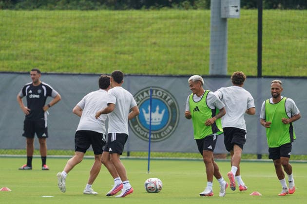 Players from the Major League Soccer MLS, Fussball Herren, USA All-Star team are participating in a practice session in Charlotte, United States, 28 July 2026. The 2026 All-Star Game between MLS and Liga MX All-Stars will be played on July 29, 2026, at Bank of America Stadium. Friendly Match: MLS vs. Liga MX All-Stars !ACHTUNG: NUR REDAKTIONELLE NUTZUNG!  Copyright: xKennethxFernándezx AME3730 20260728-55021015386_1