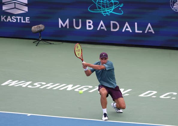 MUBADALA 2026 28072026 N Z KAMIL MAJCHRZAK W TRAKCIE MECZU 1. RINDY TURNIEJU MUBADALA ATP, Tennis Herren 500, WASZYNGTON, USA. MARCIN CHOLEWINSKI NEWSPIX.PL MUBADALA 2026 28072026 KAMIL MAJCHRZAK DURING THE MATCH AGAINST TOMMY PAUL NEWSPIX.PL --- newspix.pl 