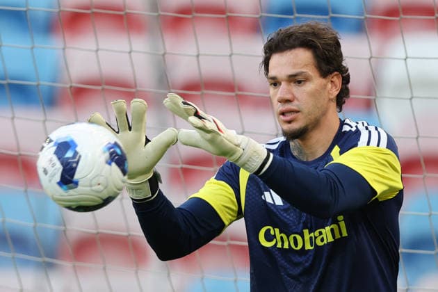 Fenerbahce practice session in Poland ZABRZE, POLAND - JULY 28: Ederson of Fenerbahce takes part in the practice session ahead of the UEFA Champions League second qualifying round match between Gornik Zabrze and Fenerbahce at Arena Zabrze in Zabrze, Poland on July 28, 2026. Jakub Porzycki Anadolu Zabrze Poland. Editorial use only. Please get in touch for any other usage.  Copyright: x2026xAnadoluxJakubxPorzyckix