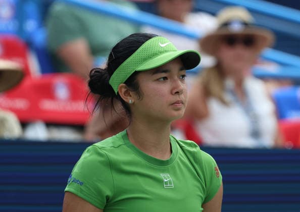 July 28, 2026, Washington, Illinois, USA: ALEXANDRA EALA of Phillipines during the match against Q. Zheng of China in the first round of Mubadala Washington DC, USA. Eala won 4:6, 6:4, 6:1 Washington USA - ZUMAc278 20260728_zsp_c278_004 Copyright: xMarcinxCholewinskix